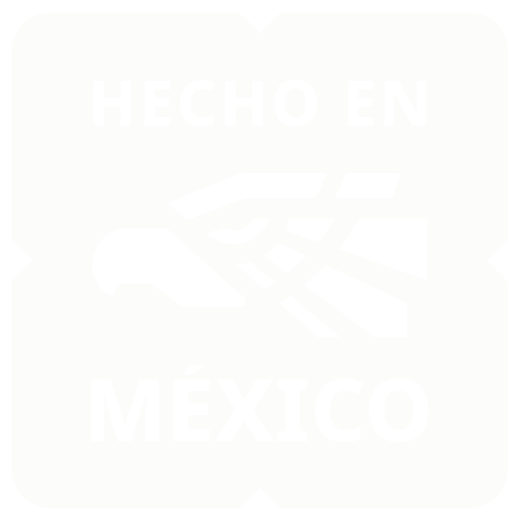 Logo Hecho en México blanco